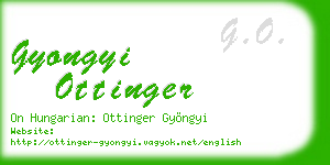 gyongyi ottinger business card